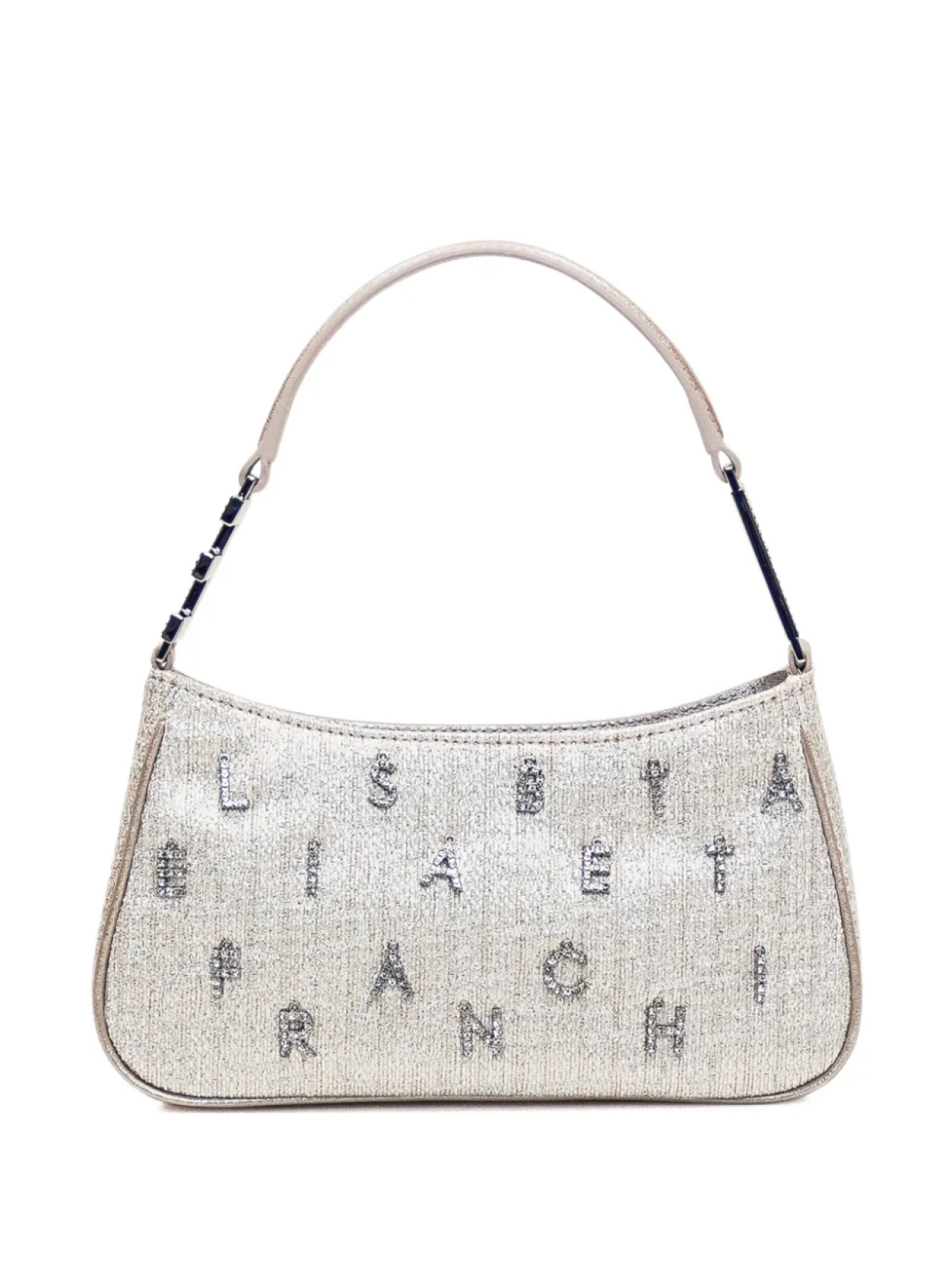 

Сумка из твида с люрексом Elisabetta Franchi, серый
