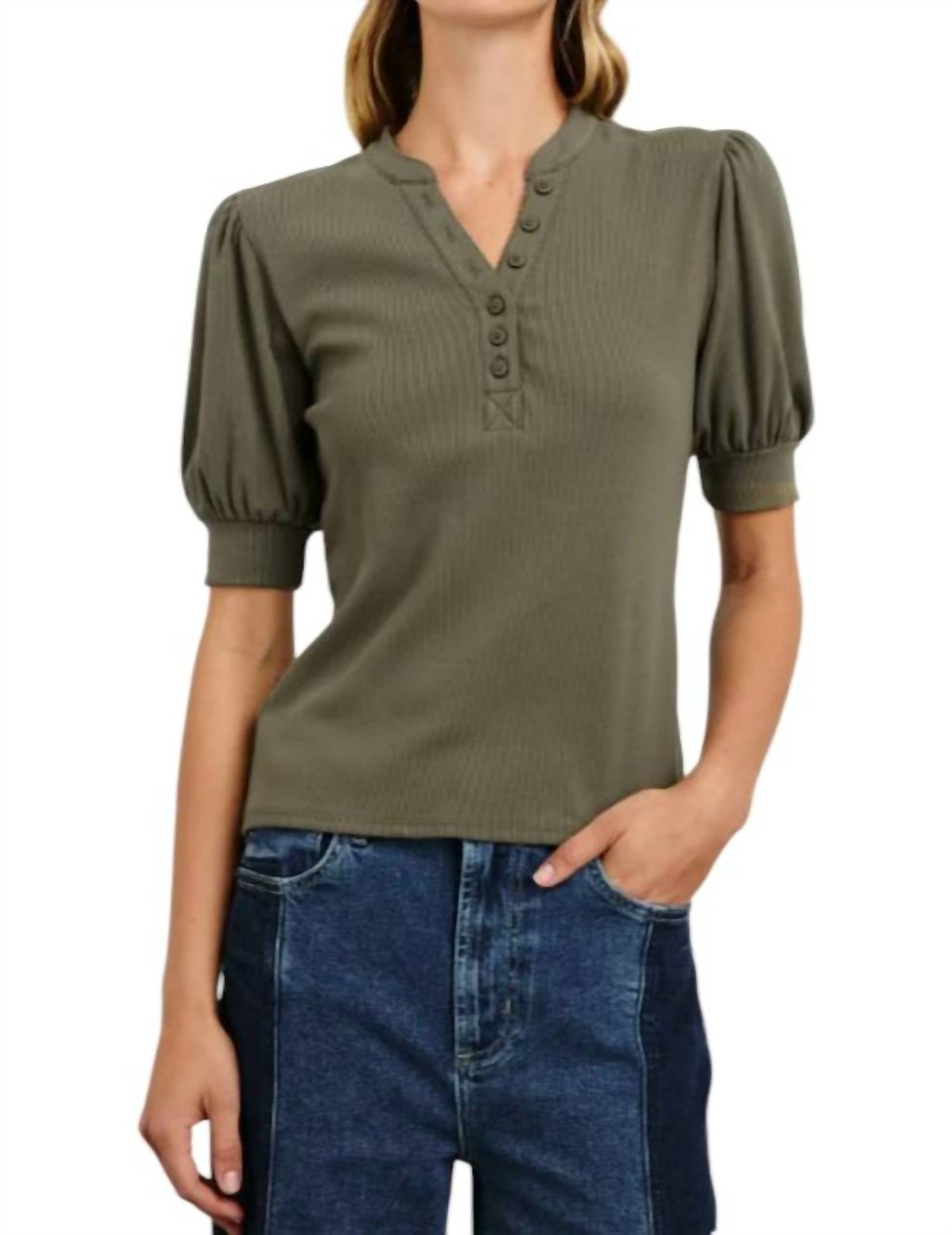 

Топ Jewel в цвете Washed Olive Rails