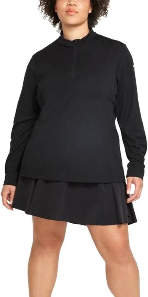Женская ветровка Nike Dri-FIT UV Long-Sleeve Half-Zip Top, Black — фото 2