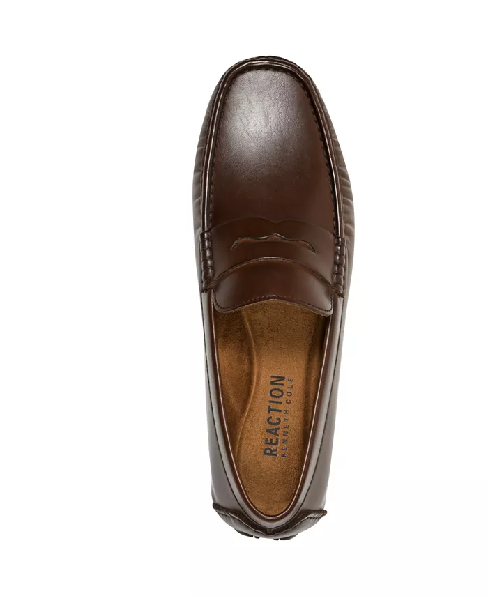 Мужские мокасины Sergio Penny Driving Loafers Kenneth Cole Reaction, коричневый — фото 4