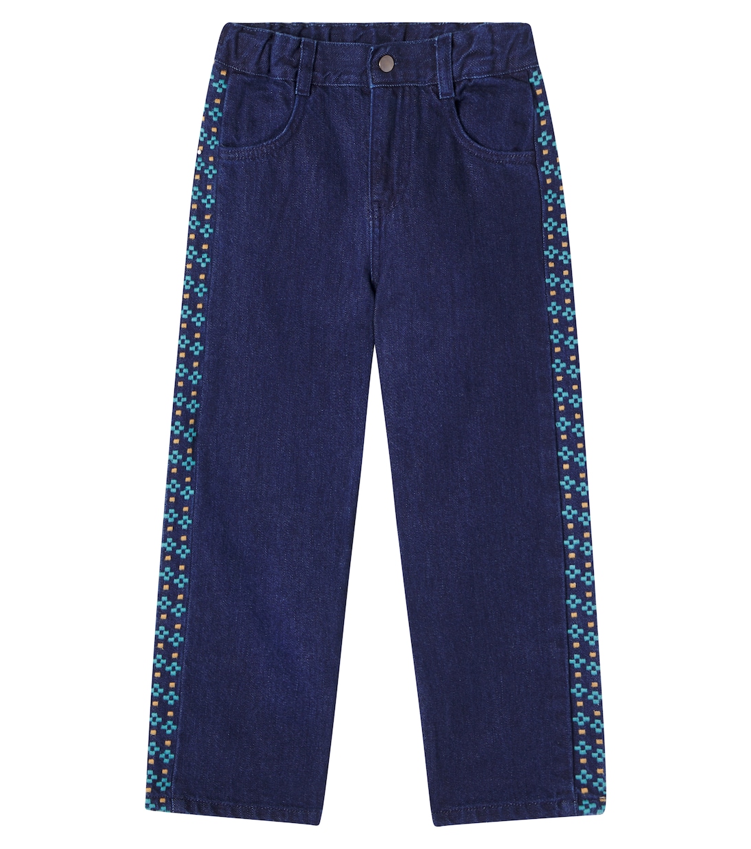 

Джинсы Tate с вышивкой по бокам Bebe Organic, Denim