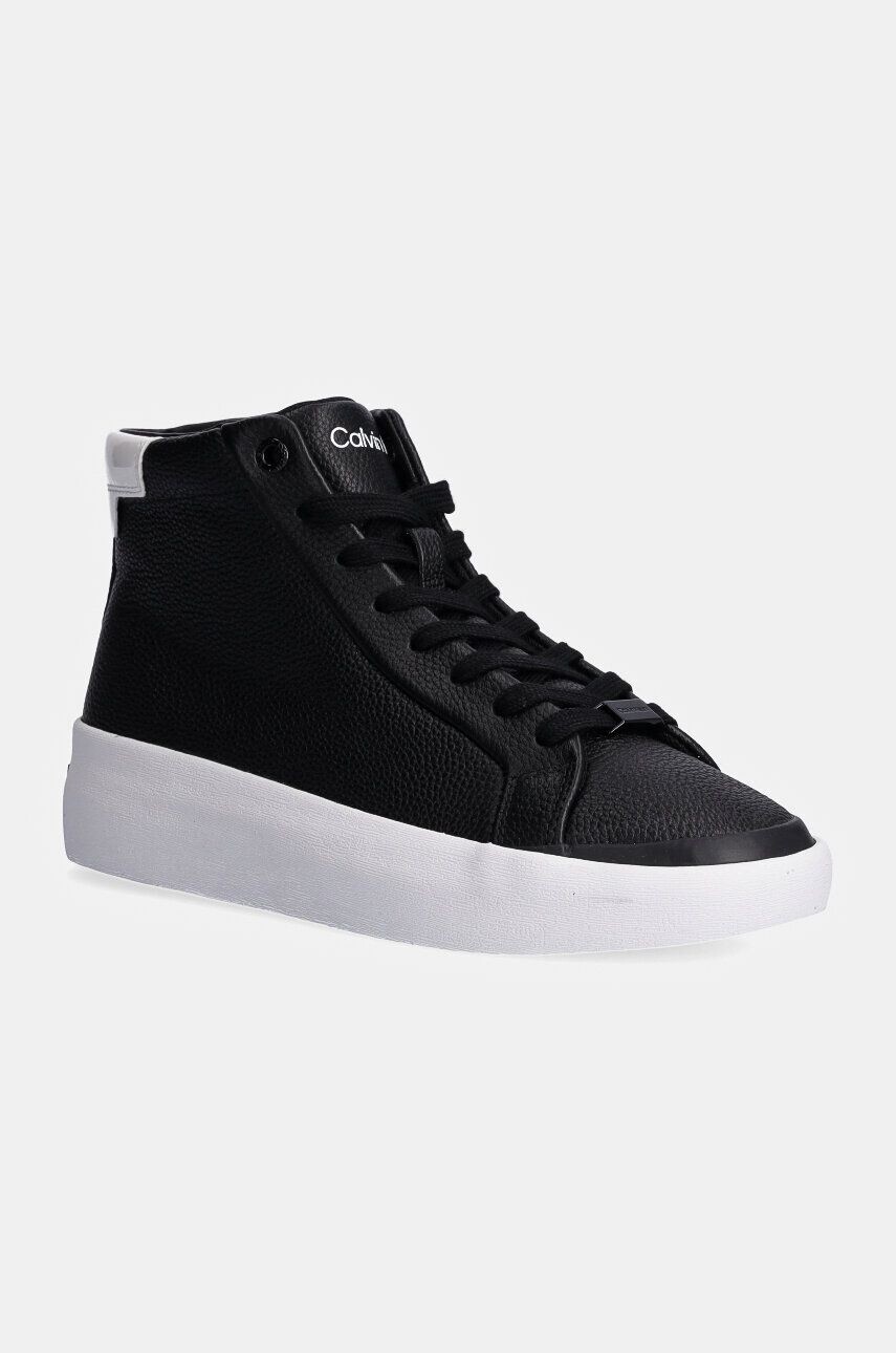 

Кожаные кроссовки Calvin Klein VULC HIGH TOP LTH, черный