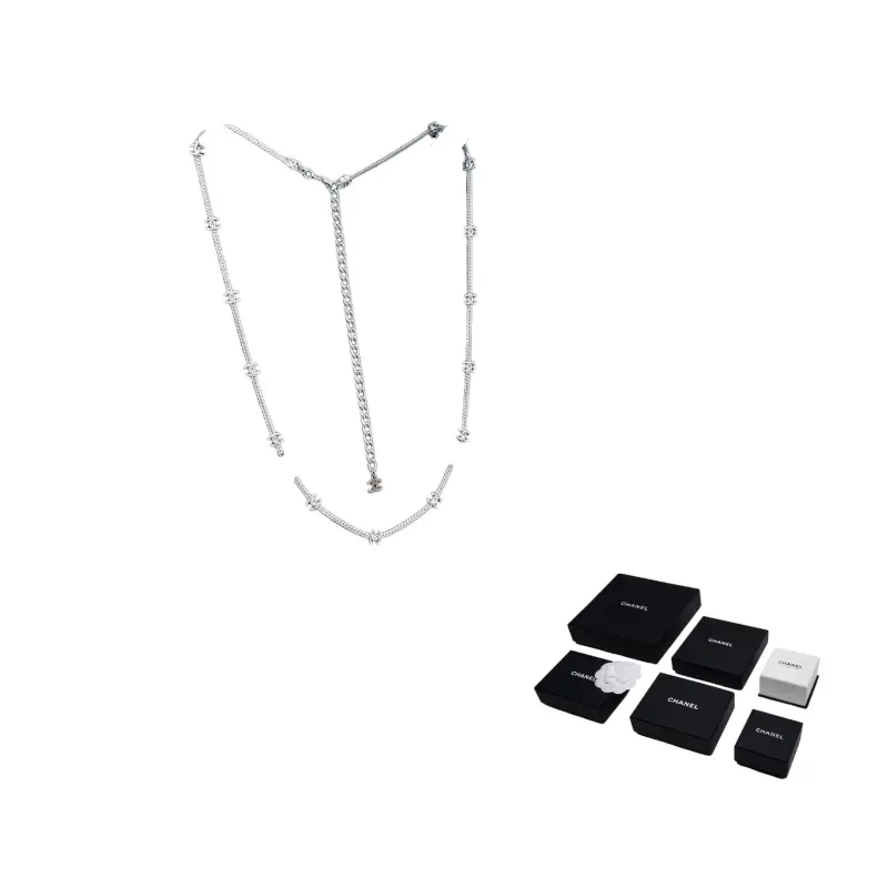 

CHANEL 24B Metal, серебряные подвески для женщин, серебро
