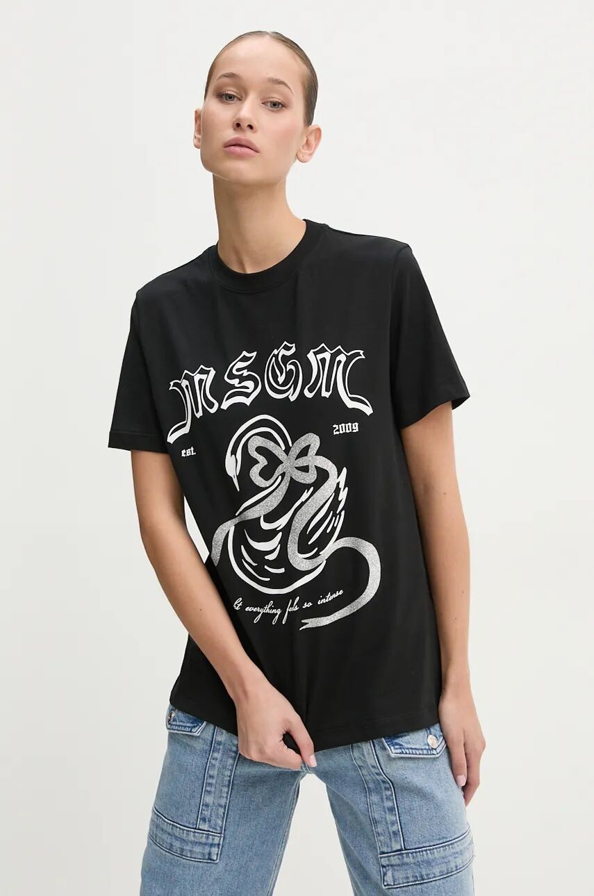 

Футболка MSGM из хлопка, черный