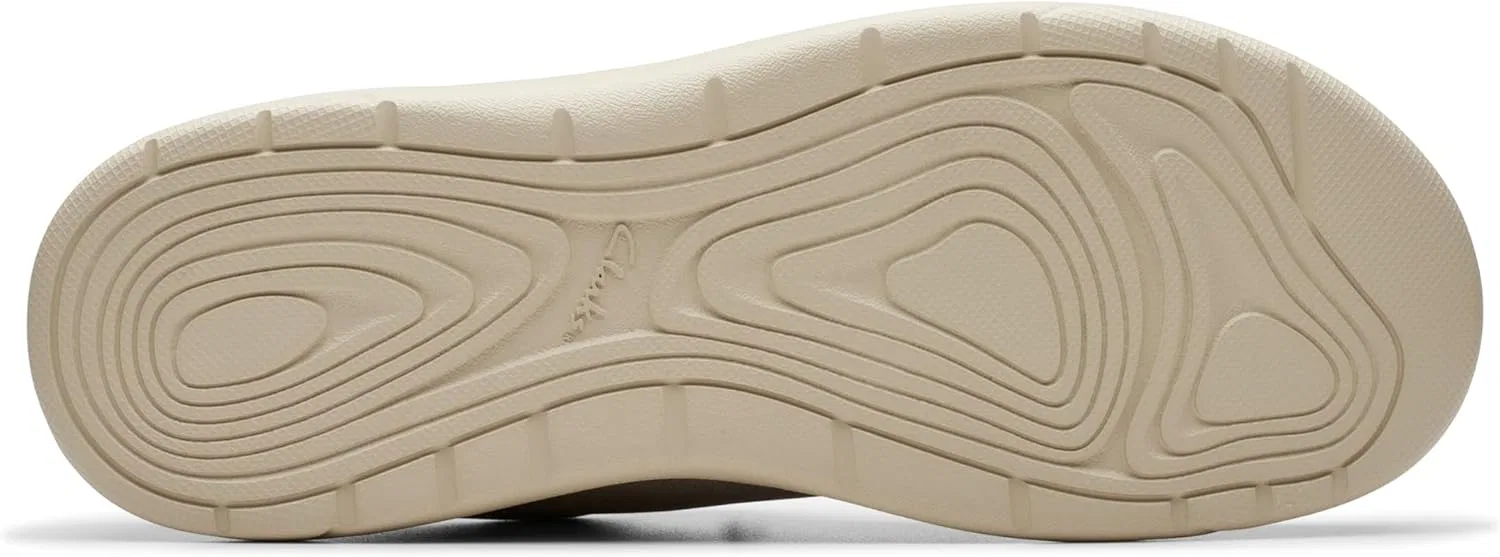 Туфли-лоферы Clarks, светло-серый текстиль — фото 3