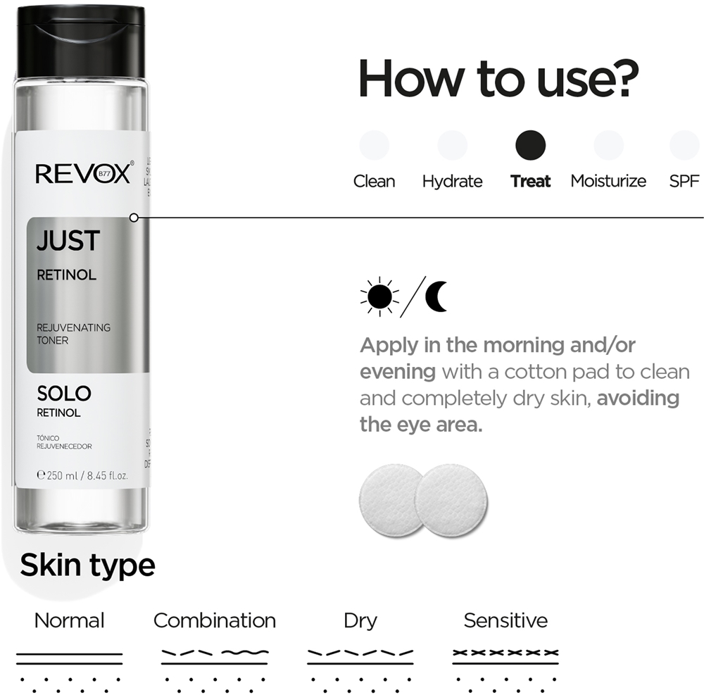 Тоник Revox B77 — Для омоложения кожи Just Retinol, 250 мл — фото 3