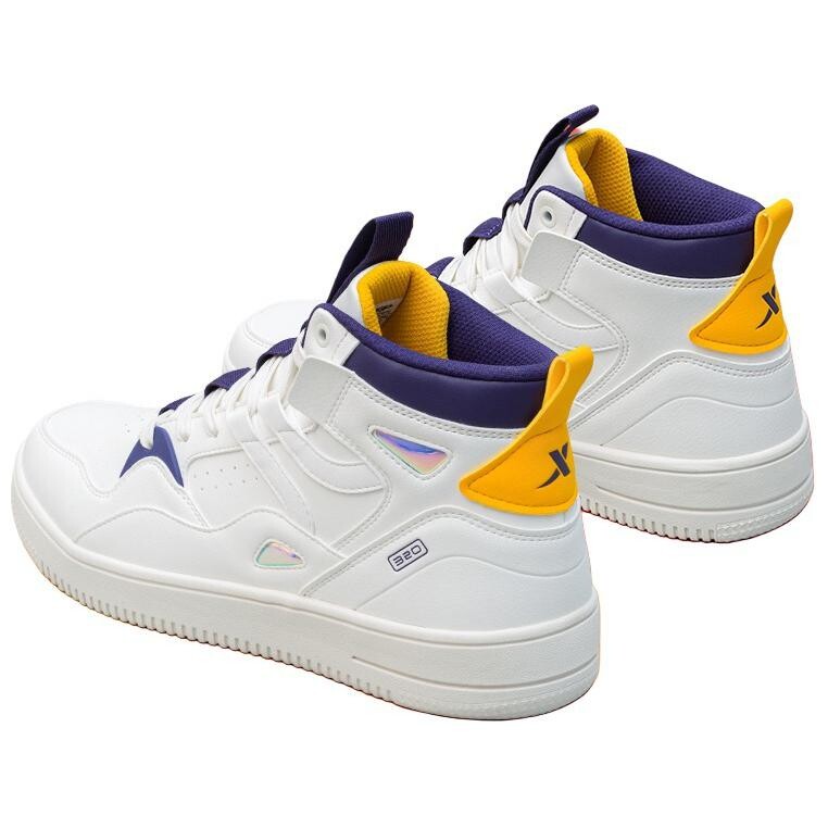 Кроссовки XTEP Skateboarding Shoes Men High-top Beige/Purple, фиолетовый — фото 2