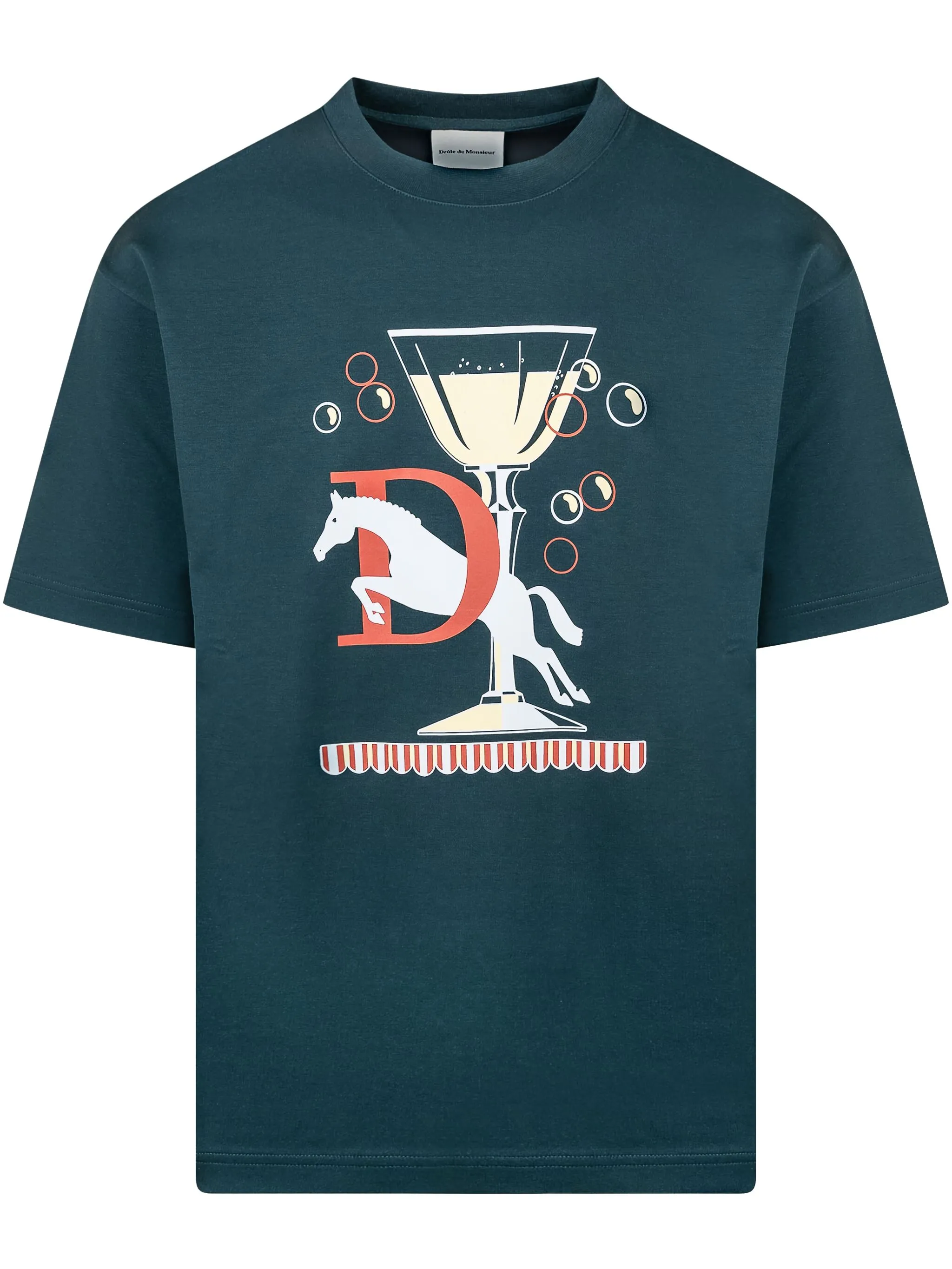 

Футболка с графичным принтом Drôle De Monsieur, зеленый