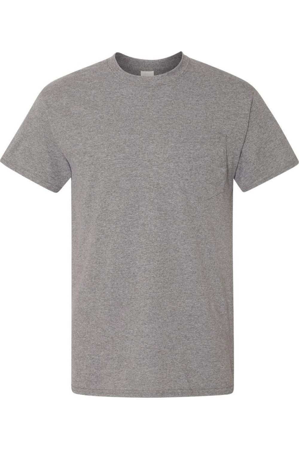 

Футболка Gildan DryBlend с карманом, цвет graphite heather