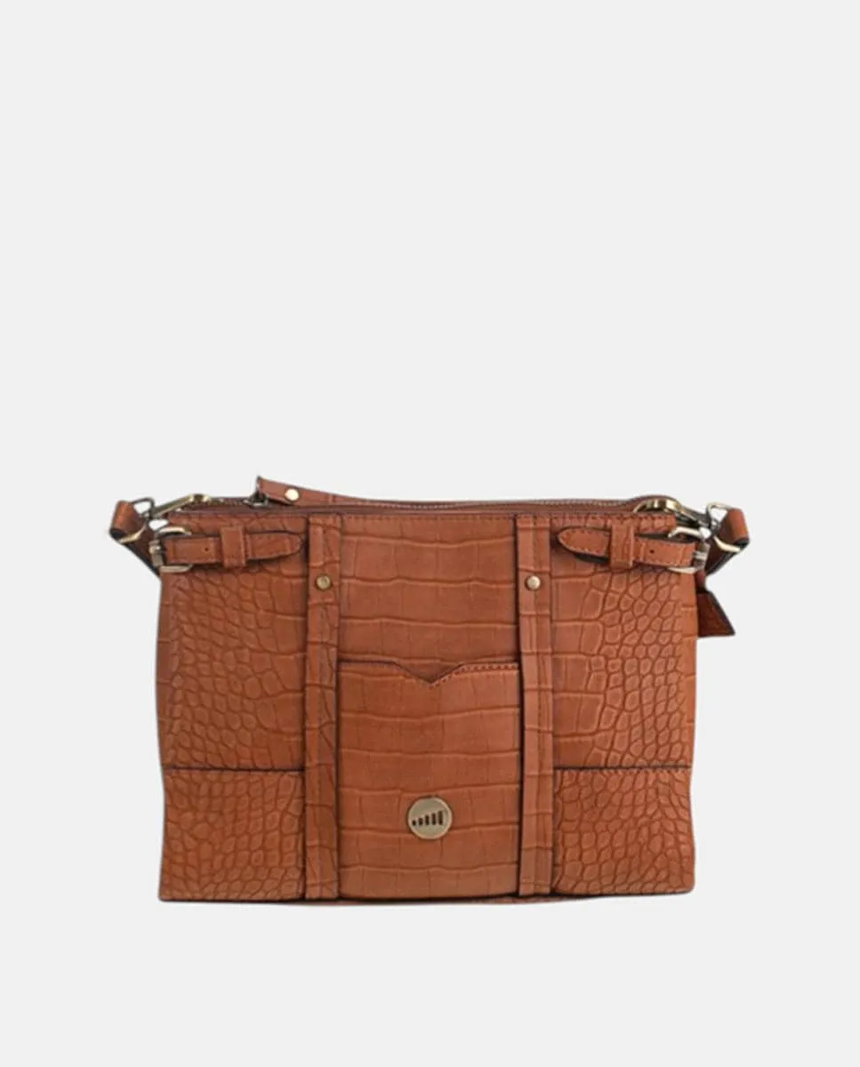 

Сумка через плечо из искусственной кожи Coco с застежкой-молнией Volum, коричневый