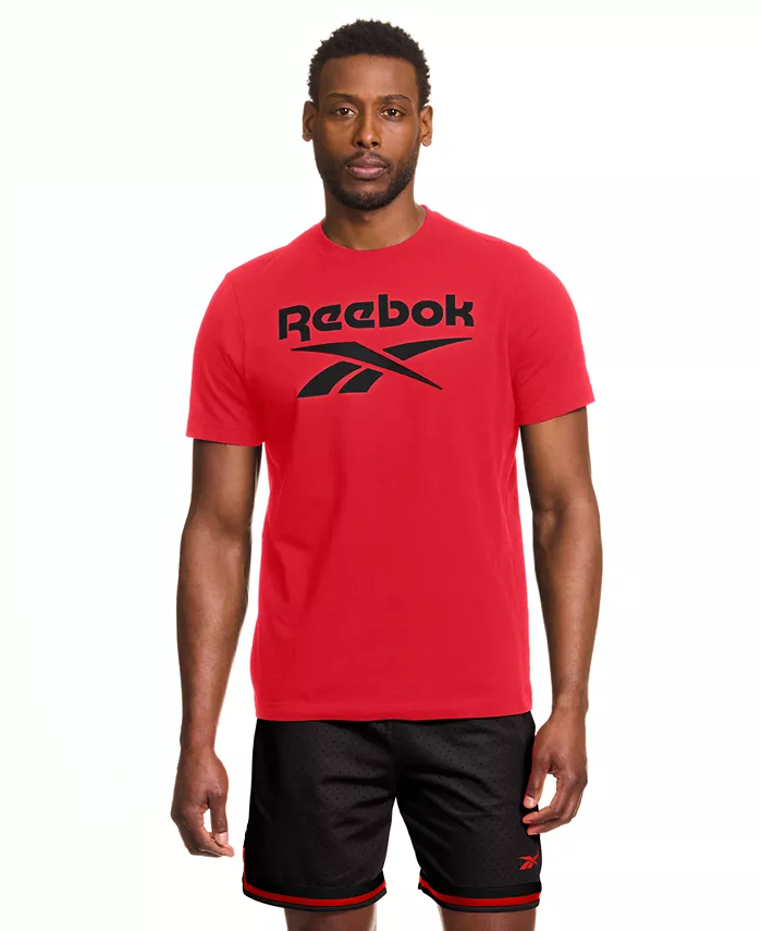 

Мужская классическая футболка с логотипом Reebok, красный