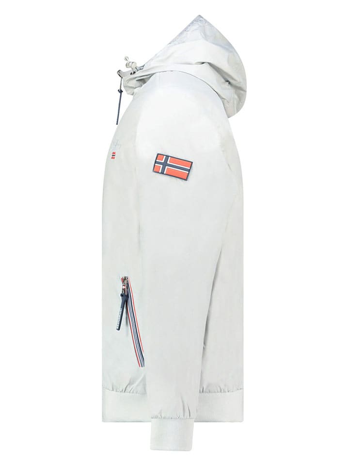 Geographical Norway Куртка переходного периода "Arrivial" светло-серого цвета — фото 4