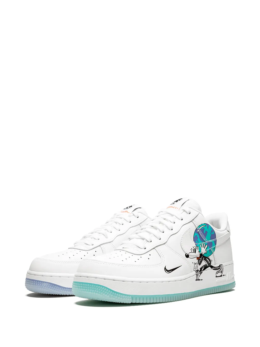 Кроссовки Air Force 1 Flyleather QS Nike, белый — фото 2