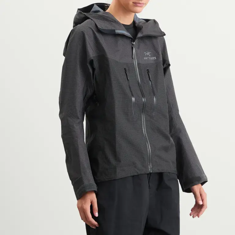 Куртка ALPHA с капюшоном для женщин, Moderate Others Arcteryx, graphite серый/черный/graphite/черный — фото 2