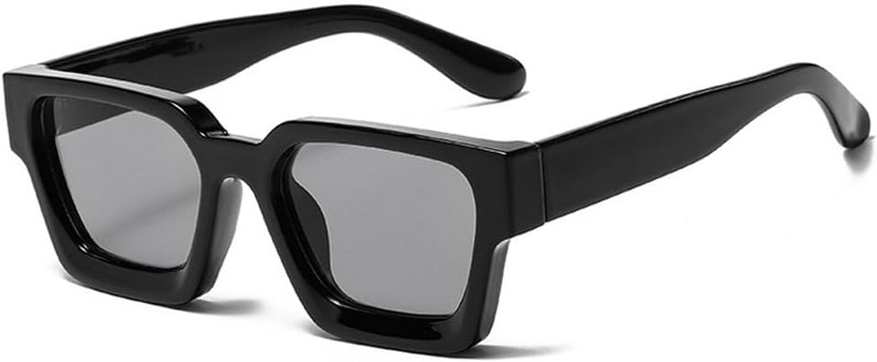 

Популярные модные квадратные солнцезащитные очки конфетных цветов для женщин в стиле ретро-панк, сине-зеленые оттенки, защита от ультрафиолета UV400, модные солнцезащитные очки для мужчин SKFGNX, Black Grey