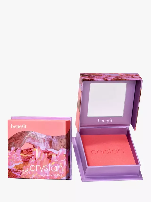 Румяна Crystah Strawberry Pink Powder Blusher Benefit