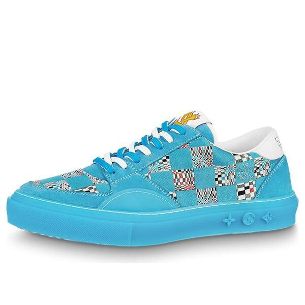 

Кроссовки ollie sneakers 'blue plaid monogram' Louis Vuitton, синий