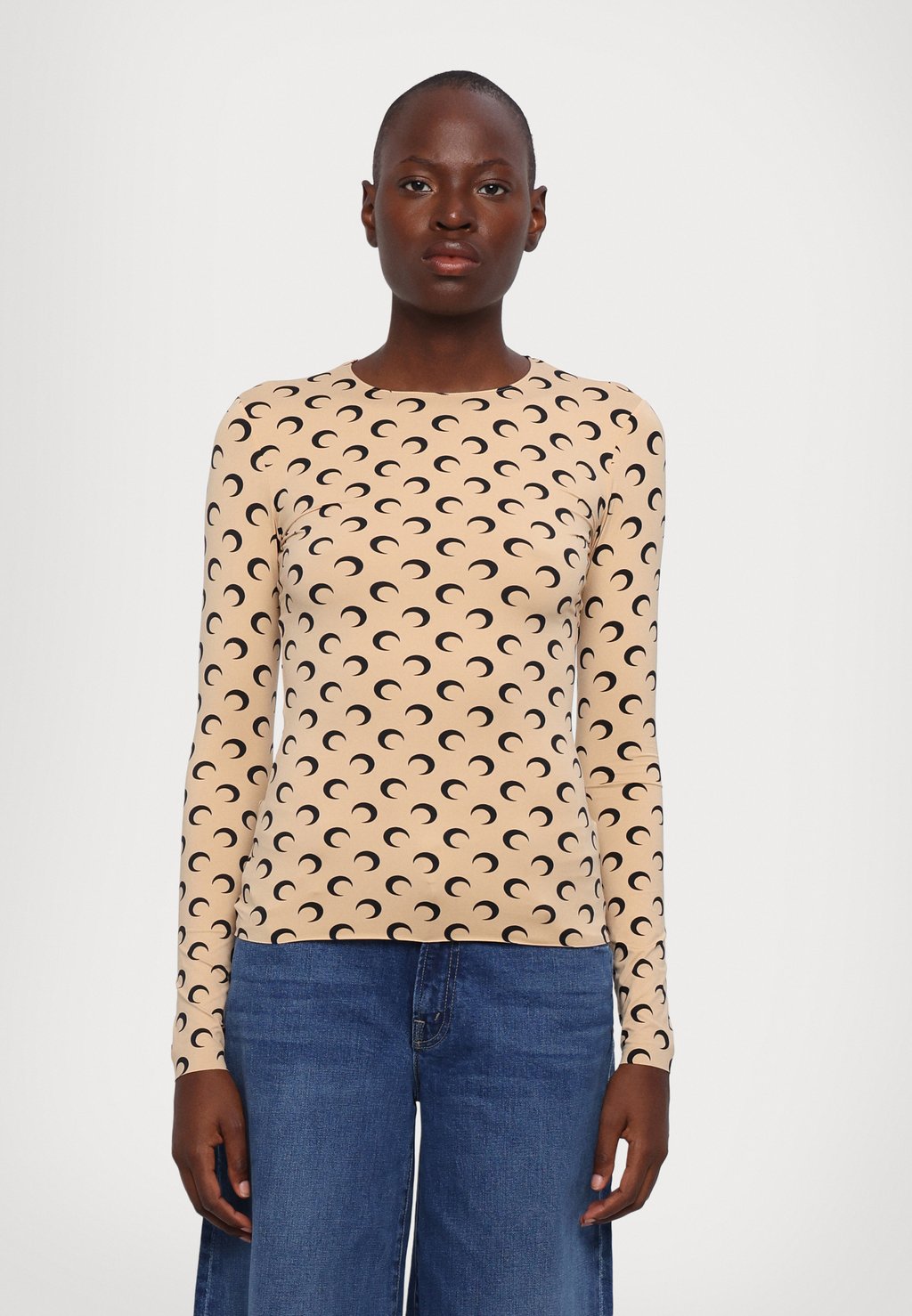 

Футболка с длинным рукавом MOON CREWNECK MARINE SERRE, светло-коричневый