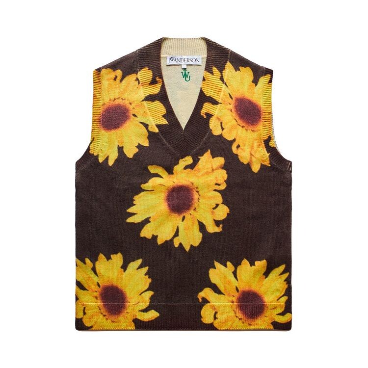 

Жилет JW Anderson Printed Vest Brown, коричневый