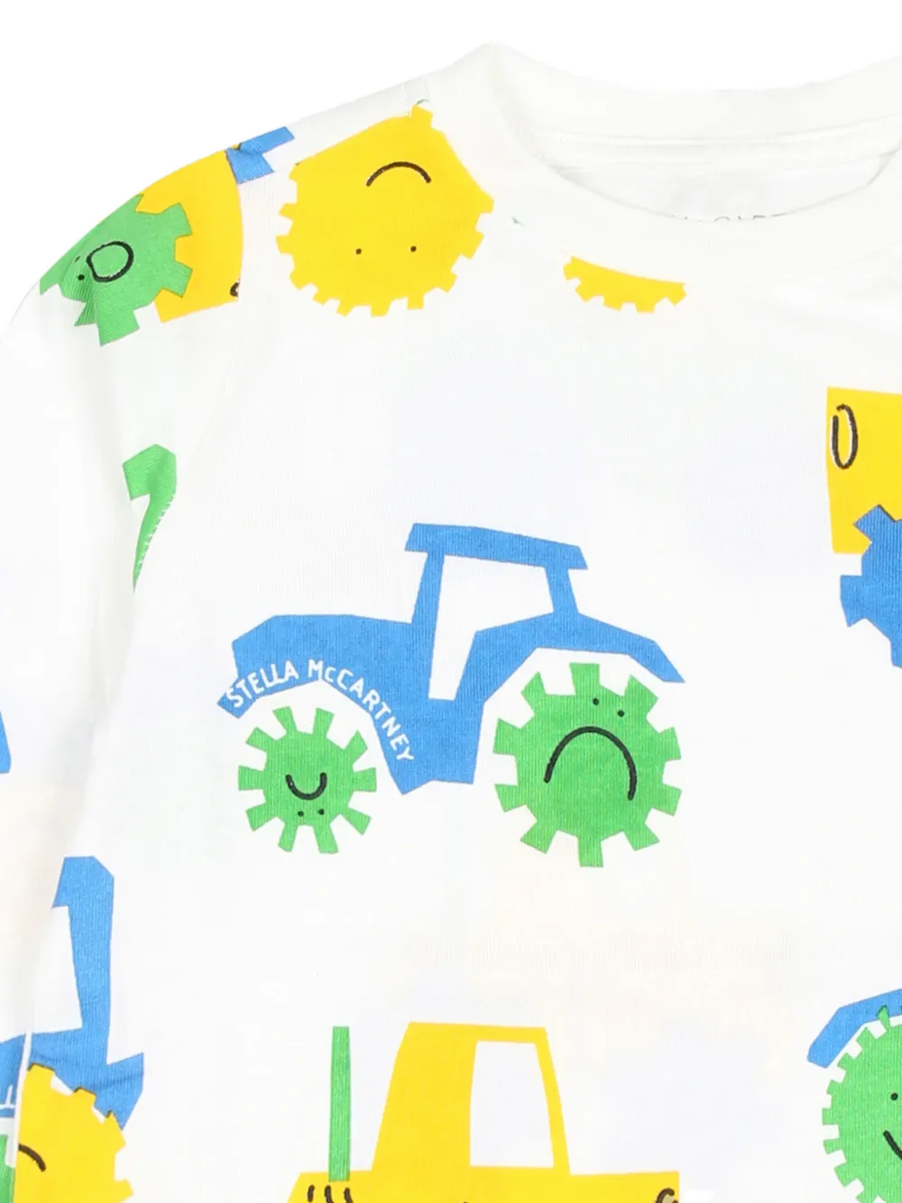 Футболка с графичным принтом Stella McCartney Kids, белый — фото 3
