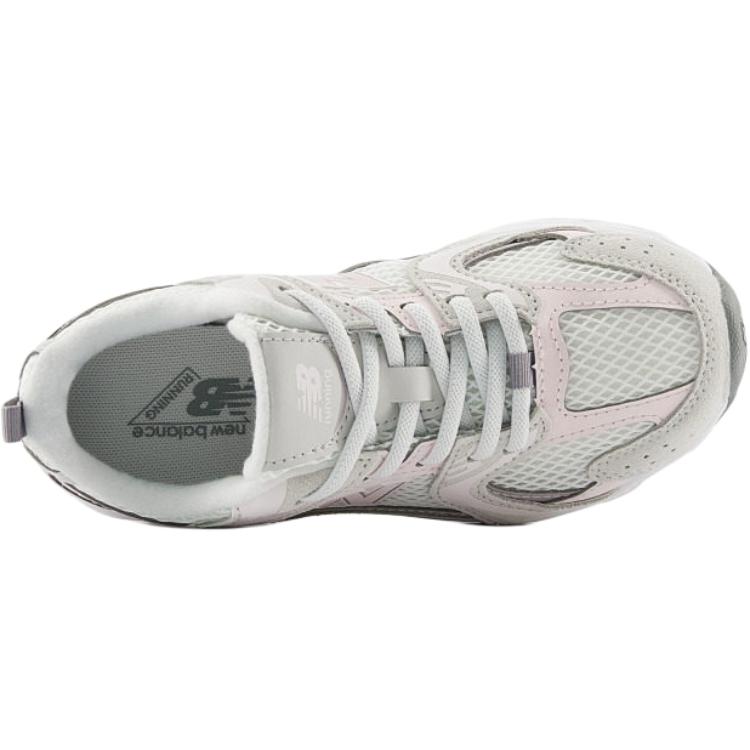 New Balance NB 530 Fabric Mid top детские кроссовки для бега серый белый Kids' — фото 4