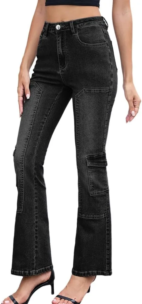 

Женские джинсы skinny с расклешенным низом и низкой посадкой YADMISU