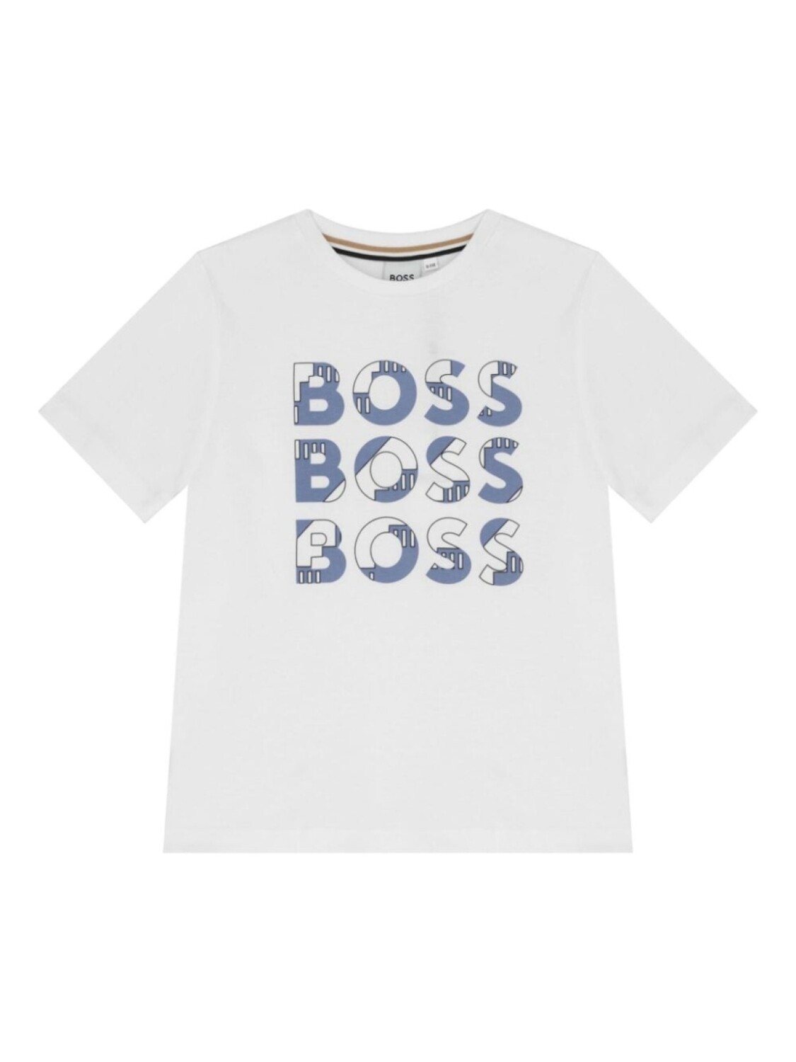 

BOSS Kidswear футболка из хлопка с логотипом, белый