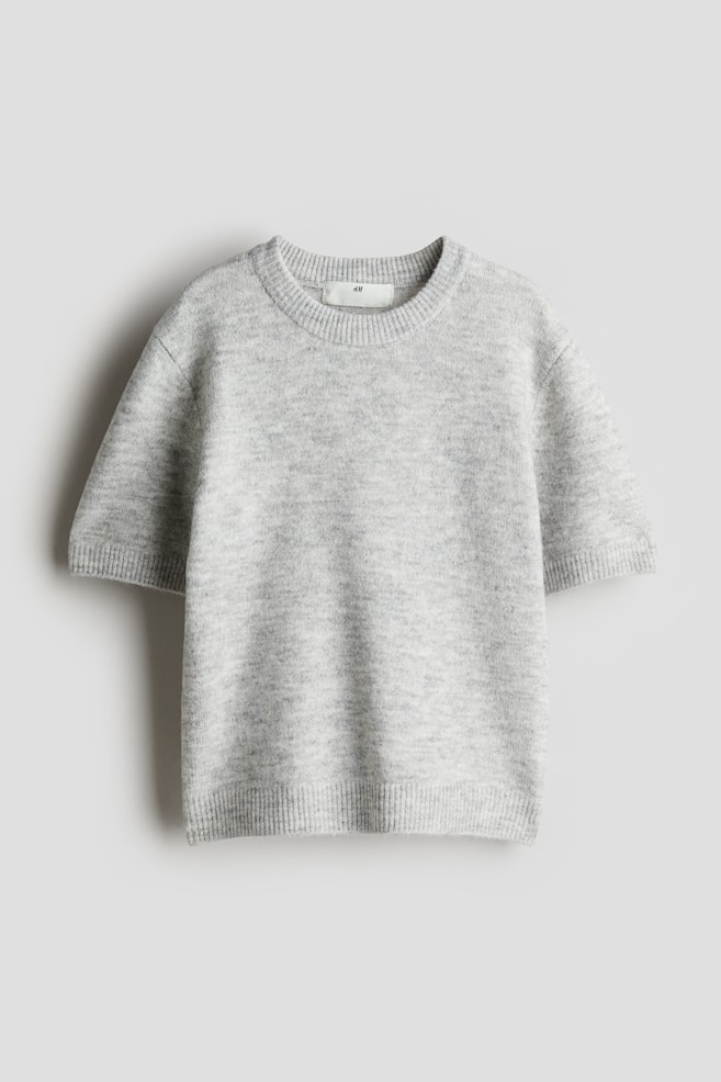 

Рубашка из тонкого трикотажа с начесом H&M, серый