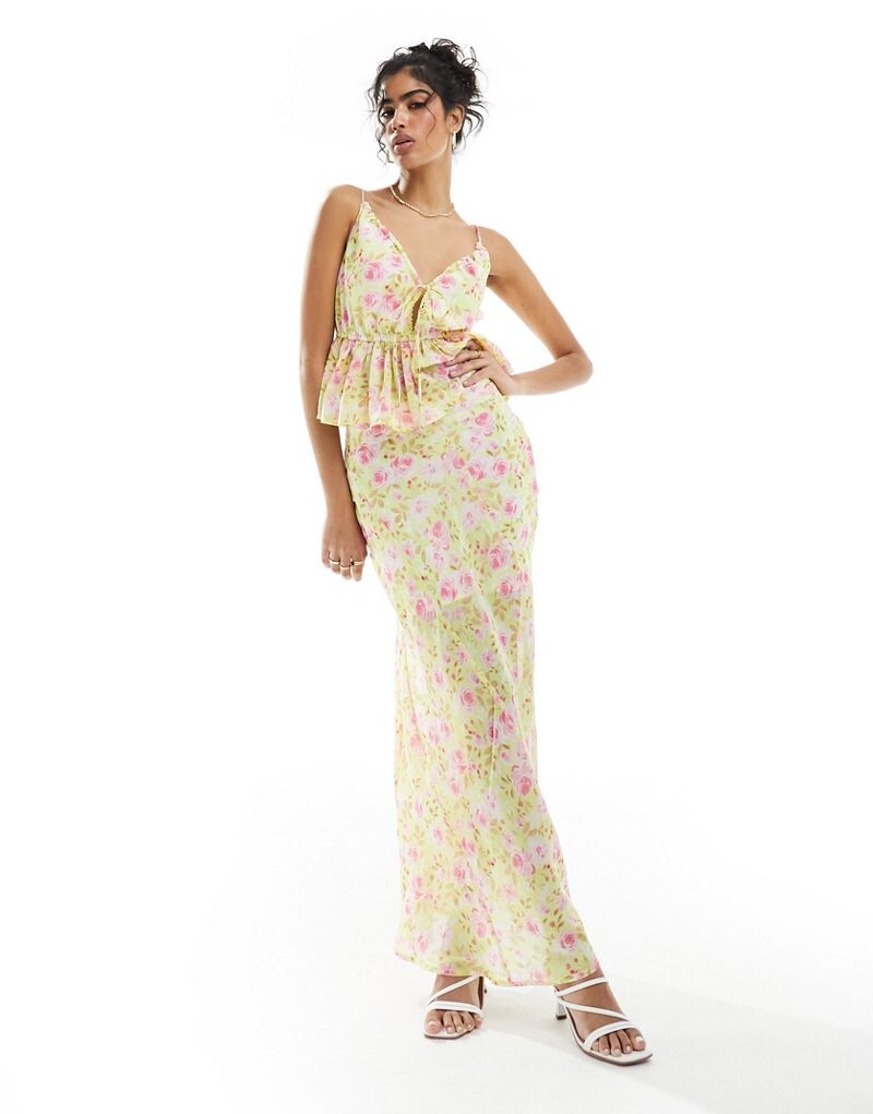 

ASOS DESIGN – юбка-макси с цветочным принтом, часть комплекта