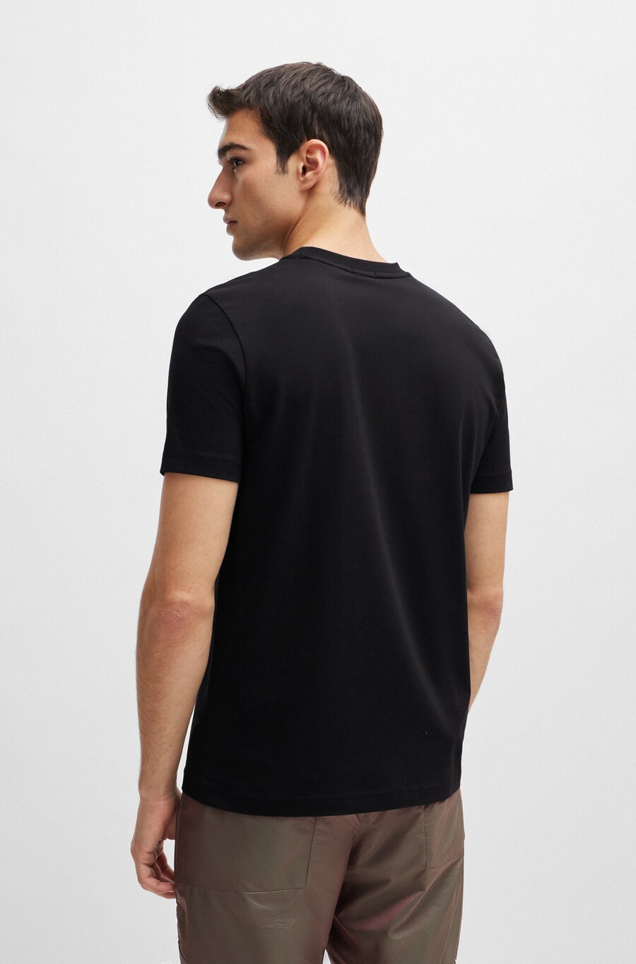 Классическая футболка BOSS Shirt, черный — фото 4