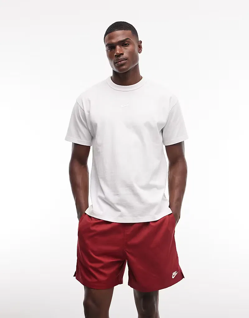 Красные шорты Nike Club Woven — фото 2