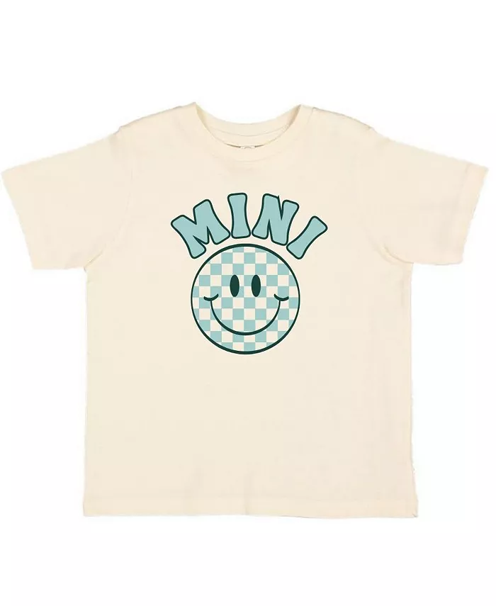 

Футболка с коротким рукавом для мальчиков Mini Smiley Checker Sweet Wink, коричневый/бежевый