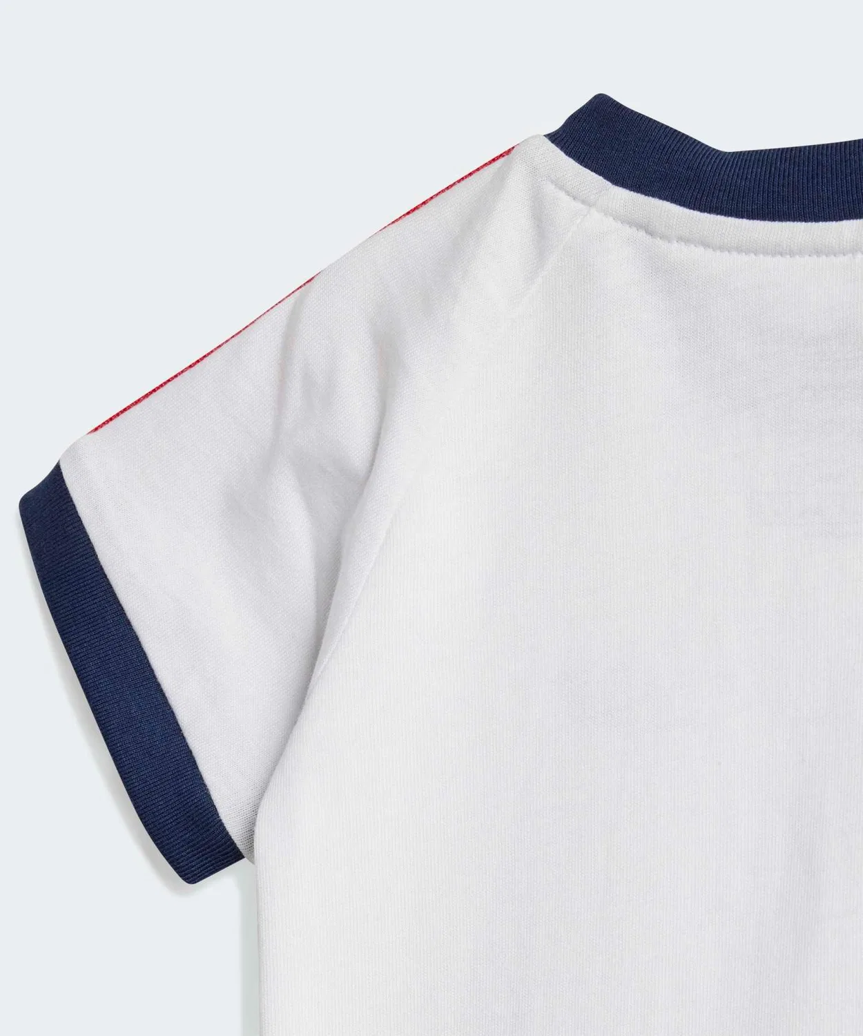 Детский деним-сет: футболка и шорты adidas Originals, хлопок, синий — фото 3