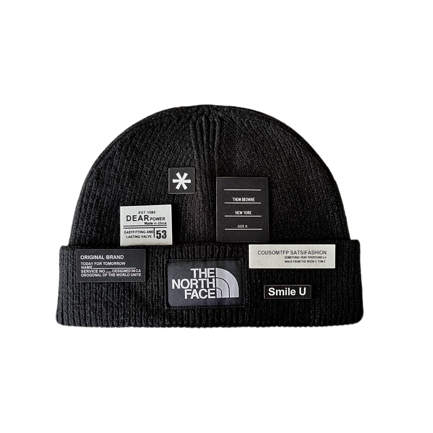 

THE NORTH FACE Акриловая нейлоновая шапка-бини Unisex Black