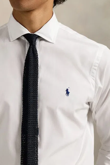 Рубашка хлопковая Polo Ralph Lauren, белый — фото 3