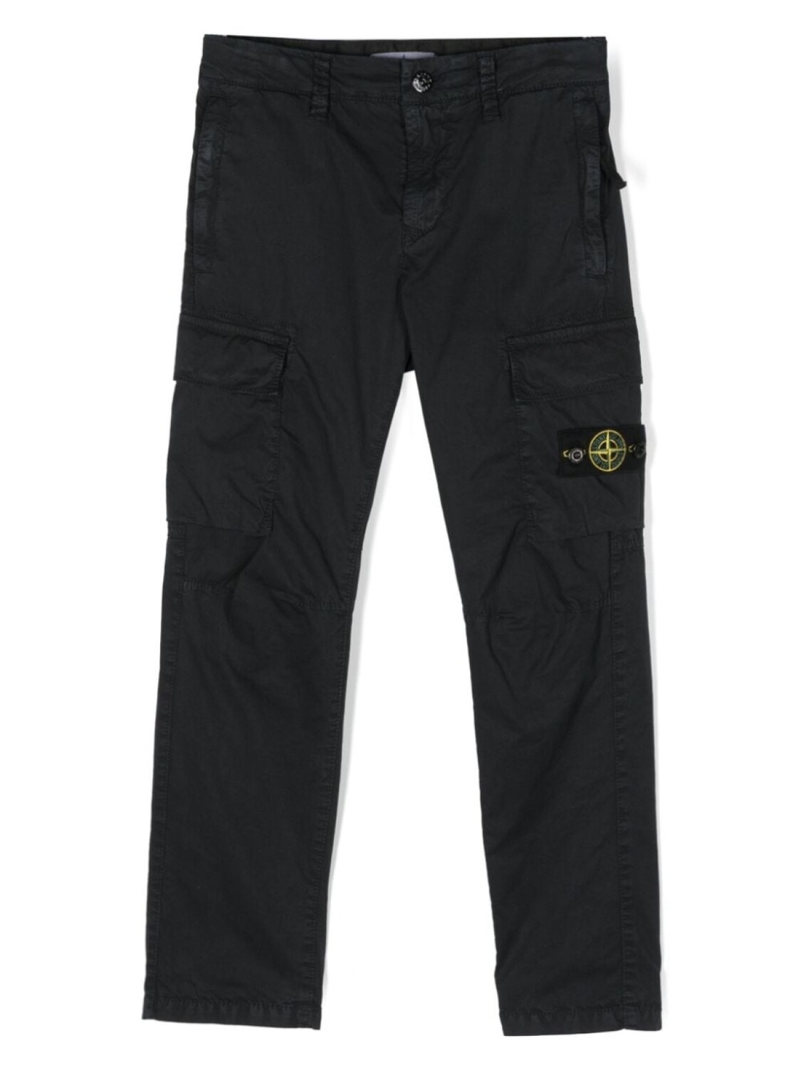 

Stone Island Junior узкие брюки карго, синий