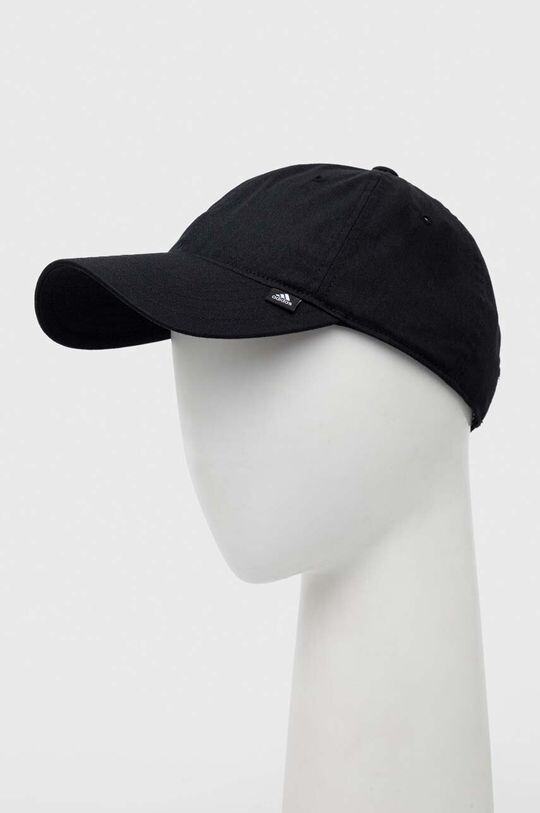

Хлопковая бейсболка Adidas, черный