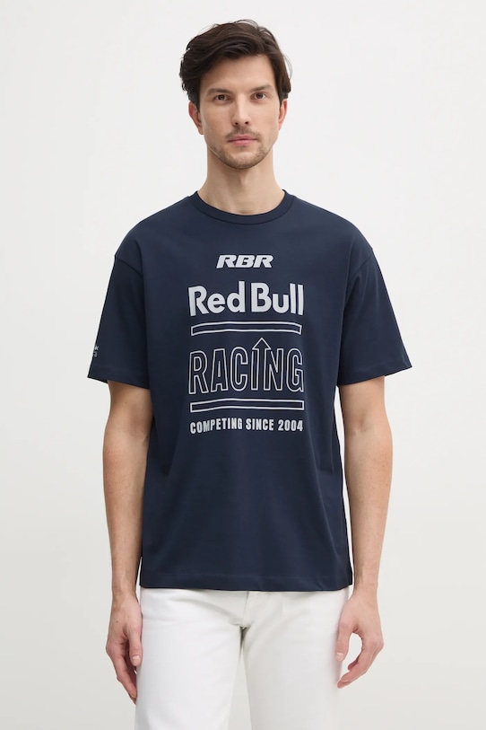 

Хлопковая футболка RACING HISTORY TEE Red Bull Racing X Pepe Jeans, темно-синий