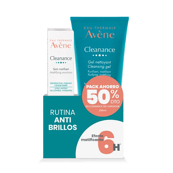 

Дневной пакет + гель 200мл Pack Día Cleanance Matificante+Gel Avene, 400 ml