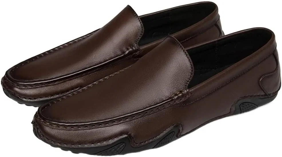 Мокасины мужские, кожа, Driving Moccasins, коричневый ZUZALA