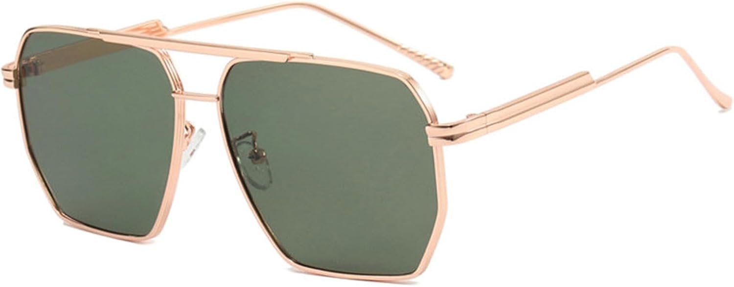 

Солнцезащитные очки Willochra большого квадратного размера для женщин и мужчин, роскошные винтажные очки-пилот, мужские очки в оправе, черные солнцезащитные очки UV400, C1