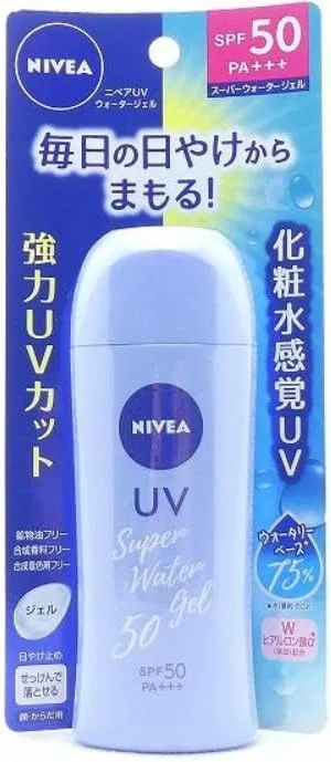 Защитный гель-вода Nivea Sun SPF50, 3 упаковки, 80 г