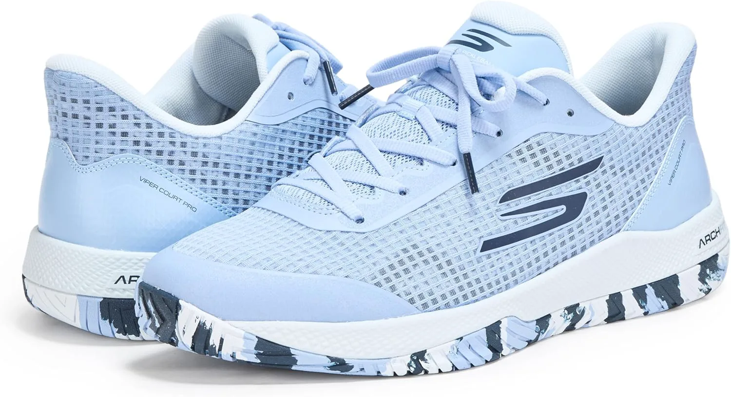 Кроссовки Skechers Viper Court для мужчин - спортивная обувь для игры в пинг-понг и pickleball с поддержкой свода стопы, для использования внутри и на улице — фото 2