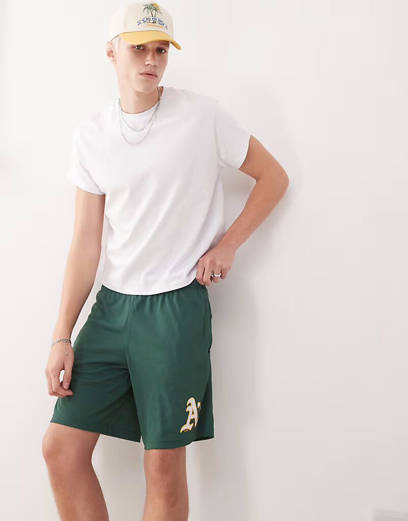 

47 Brand Oakland Athletics шорты с логотипом в зеленом цвете