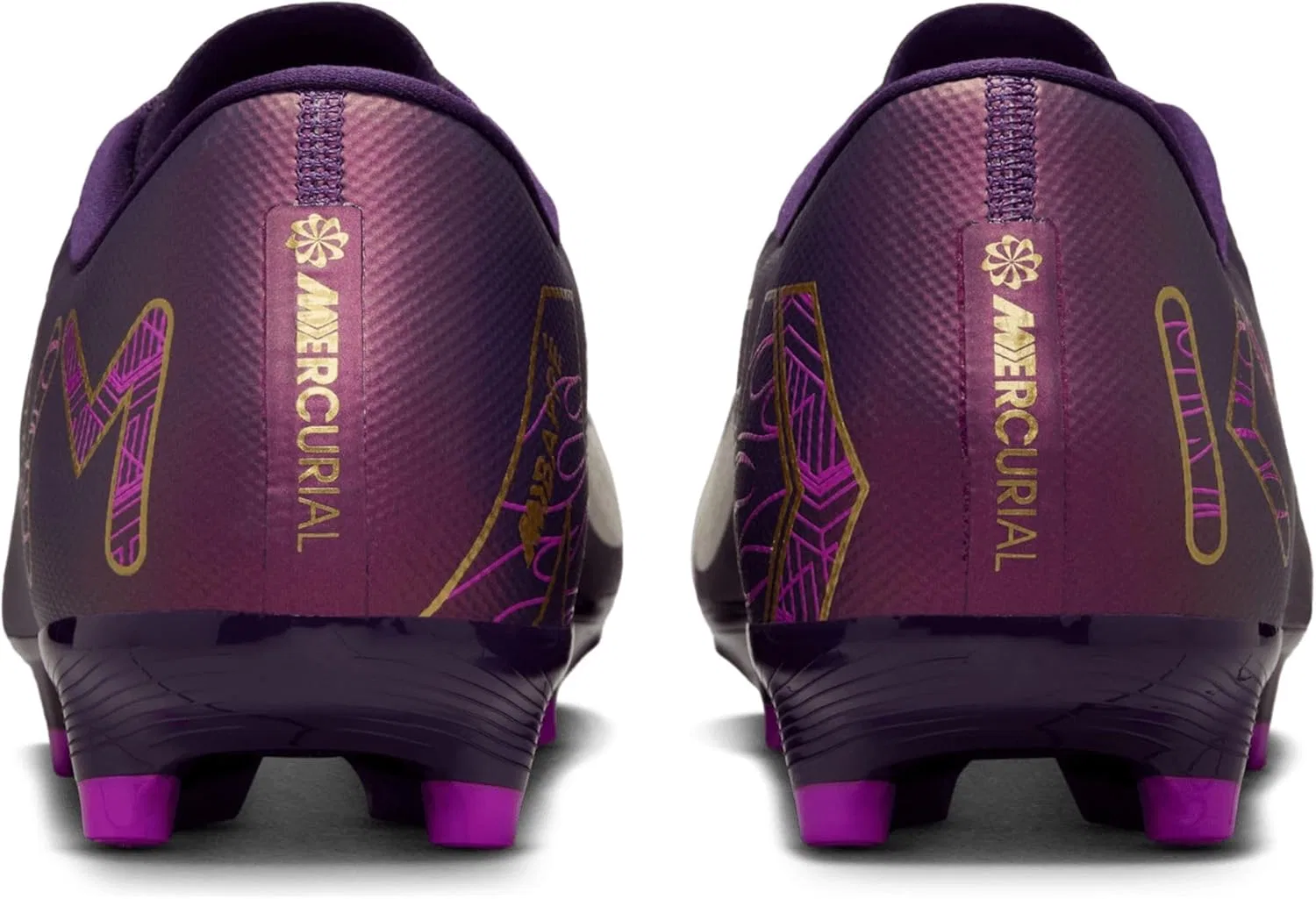 Кроссовки Nike Herren Mercurial Vapor 16 Academy Kylian Mbappé, Grand Purple Pale Ivory — фото 4