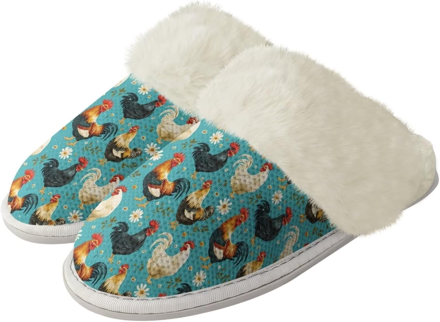 

Тапочки Forchrinse South Horse с принтом подсолнуха для женщин и мужчин, в стиле коренных американцев, с мягкой подкладкой из памяти формы, теплые, с противоскользящей резиновой подошвой, Rooster