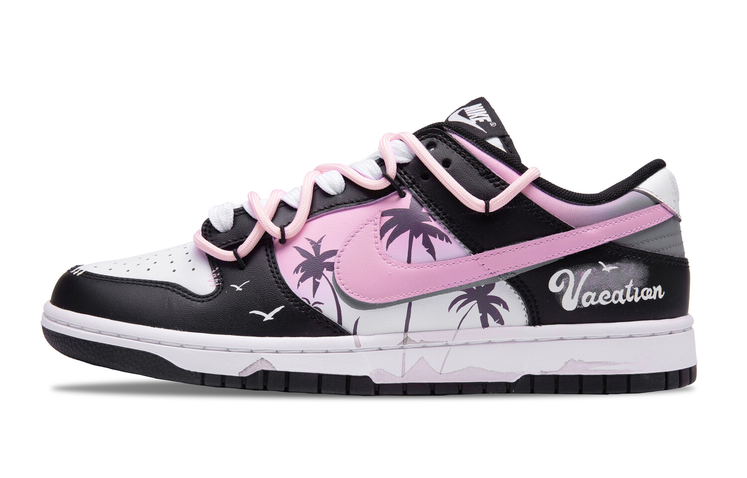 

Кроссовки Nike Dunk Skateboarding Shoes Men Low-top Pink, черный