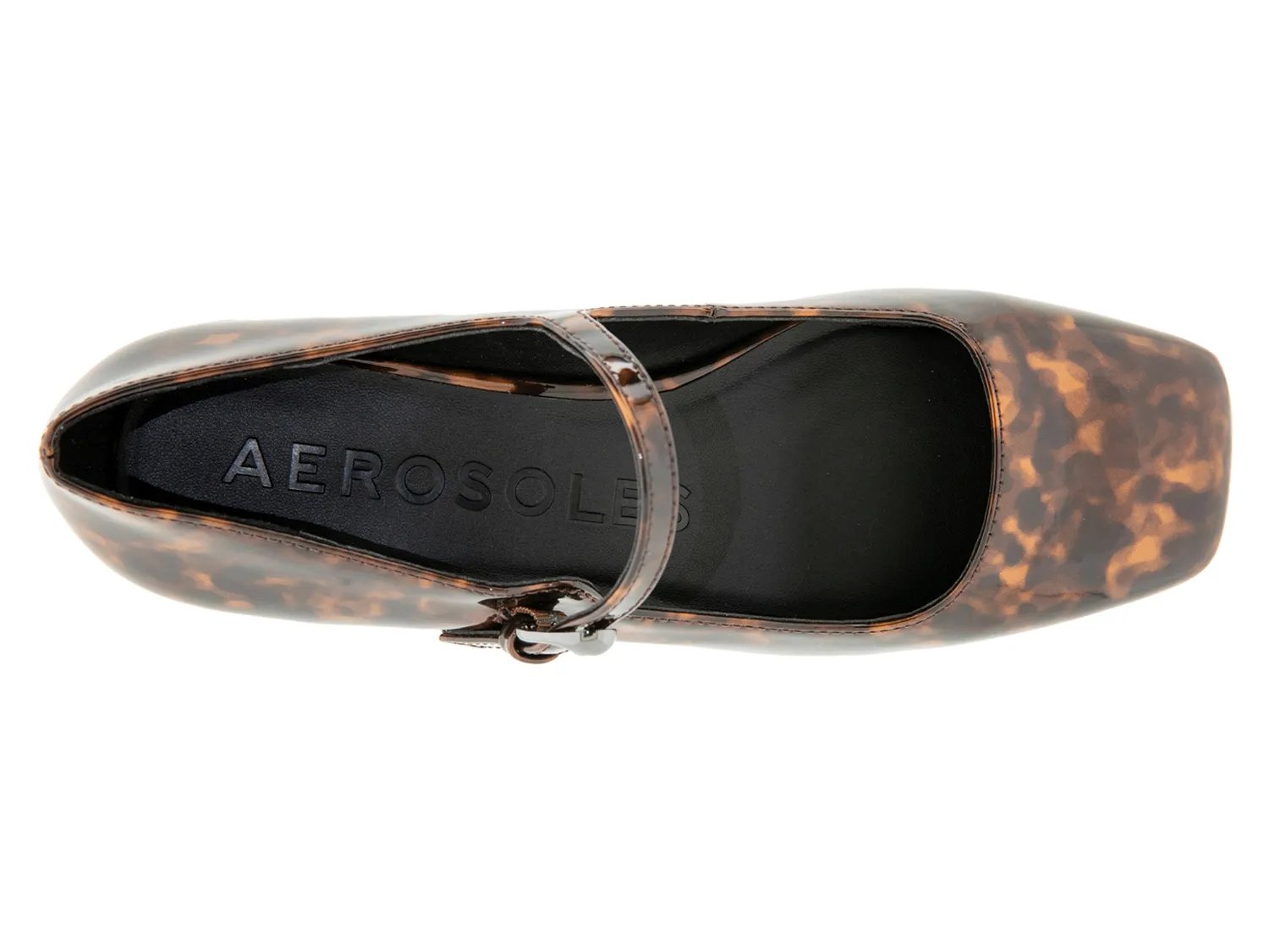 Туфли Aerosoles Isannah Mary Jane Pump, Dark Brown Tortoise Shell Patent — фото 4