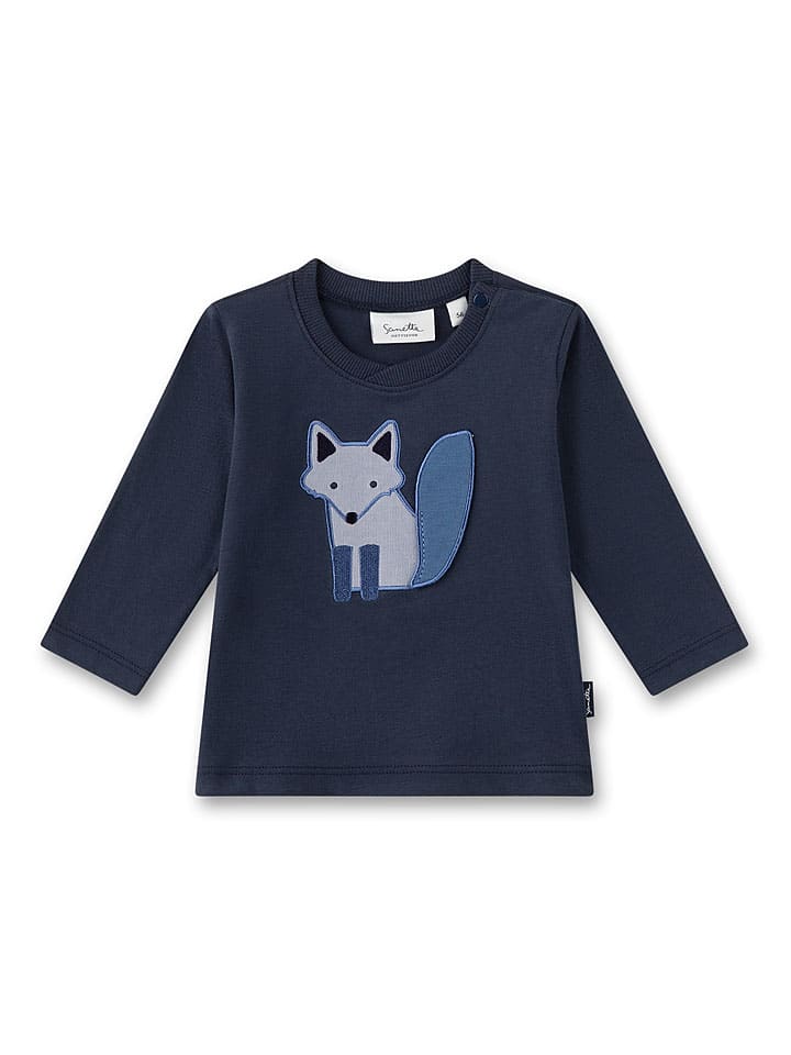 

Рубашка с длинным рукавом Sanetta Kidswear, темно-синий