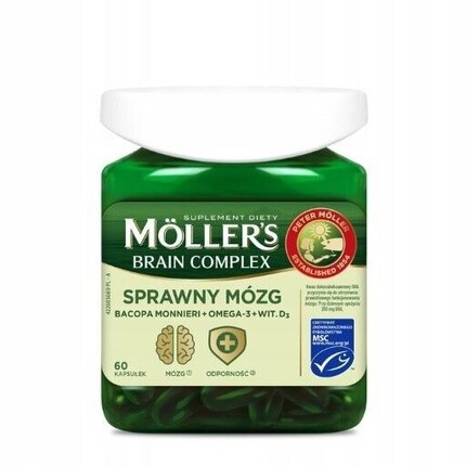 

Moeller'S Complex Omega 3 Витамин D3 Bacopa Monnieri 60 капсул, Moller'S